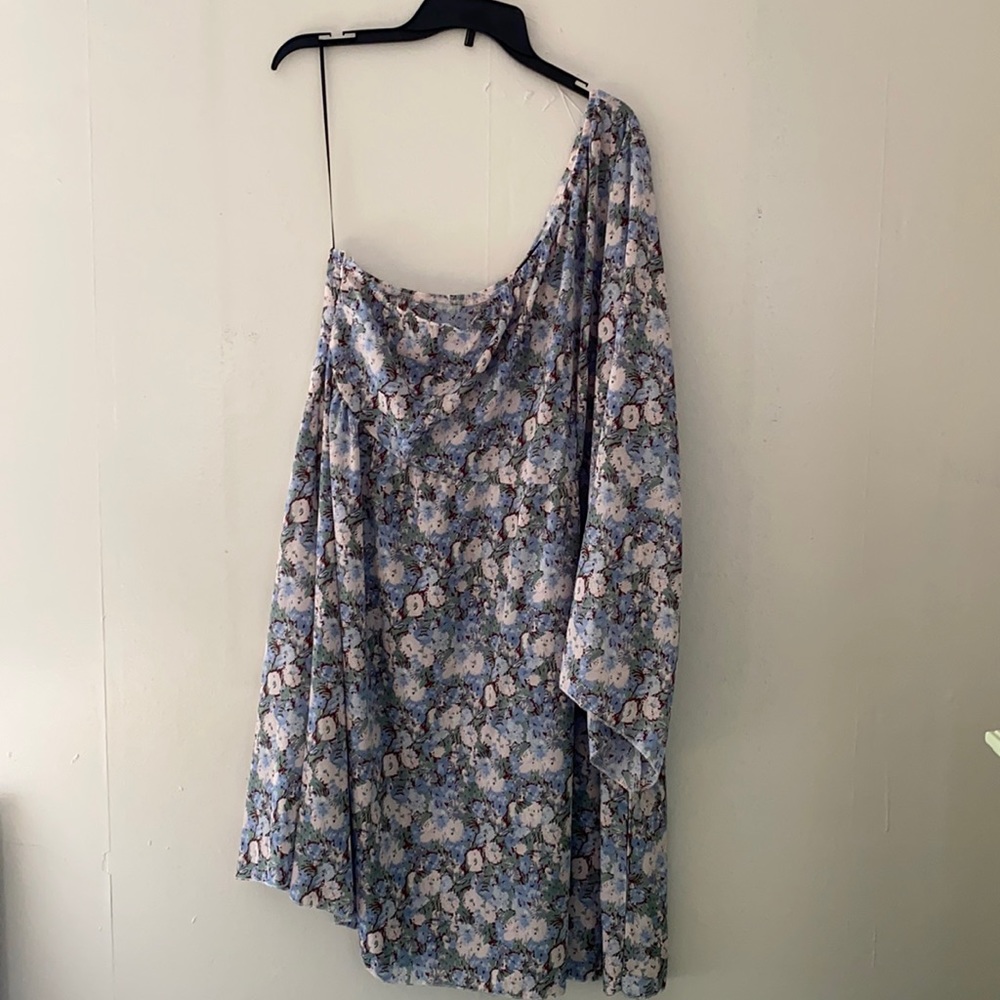 One Shoulder floral dress